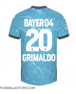 Günstige Bayer Leverkusen Alejandro Grimaldo #20 3rd trikot 2023-24 Kurzarm